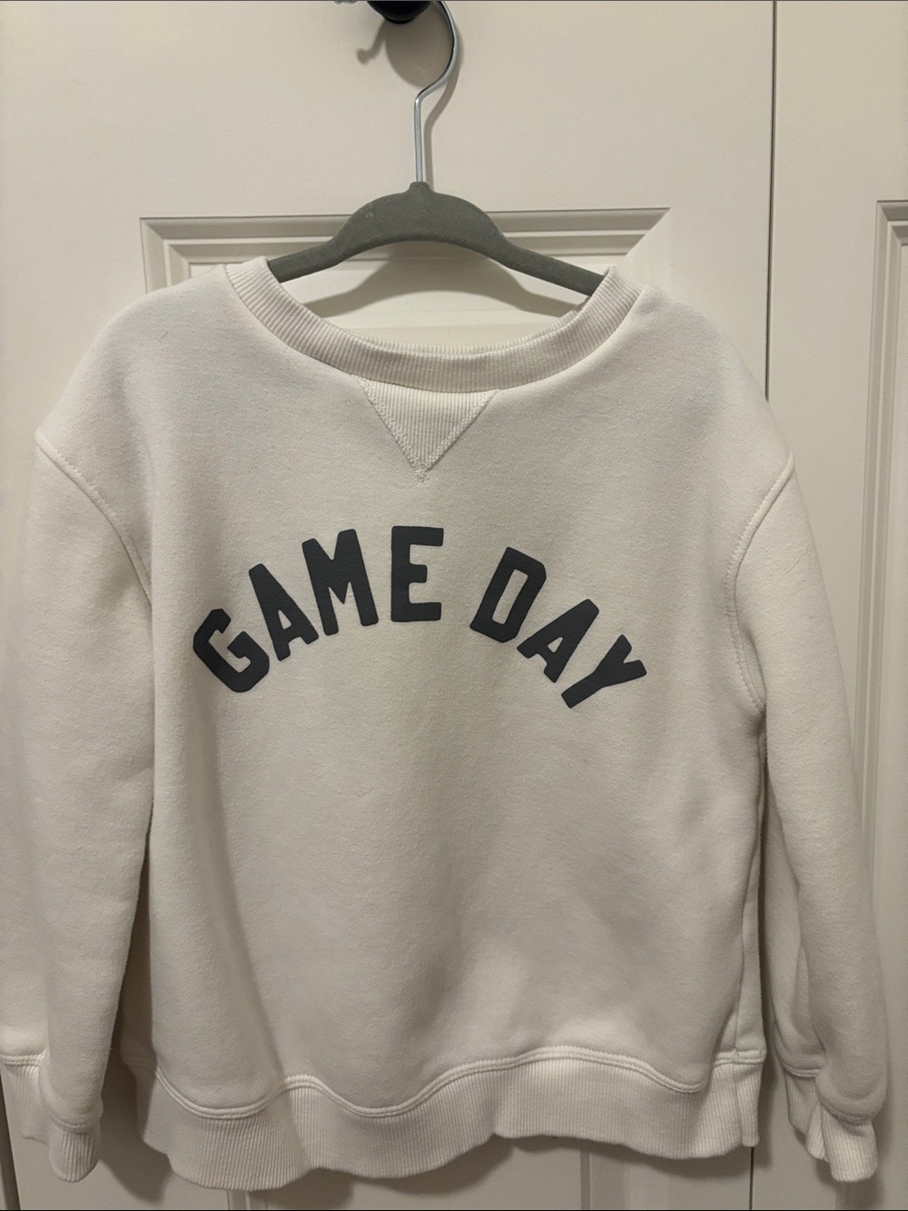 Game Day White Crewneck Sweatshirt
